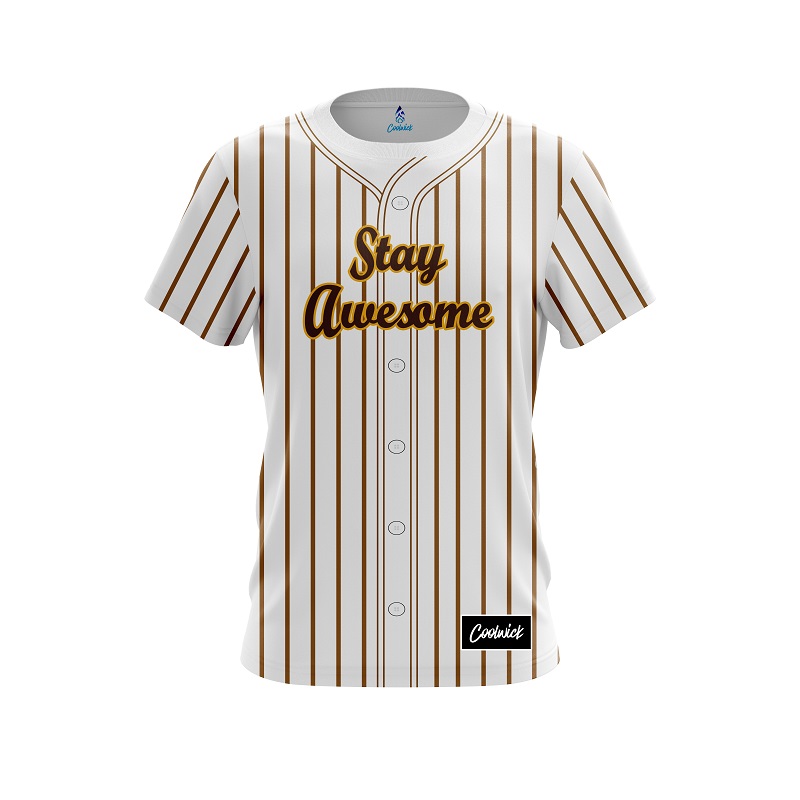 Atlanta Stay Awesome Home Baseball Jersey - Blake's Apparel